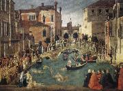 BELLINI, Gentile Miracle of the True Cross Sweden oil painting reproduction